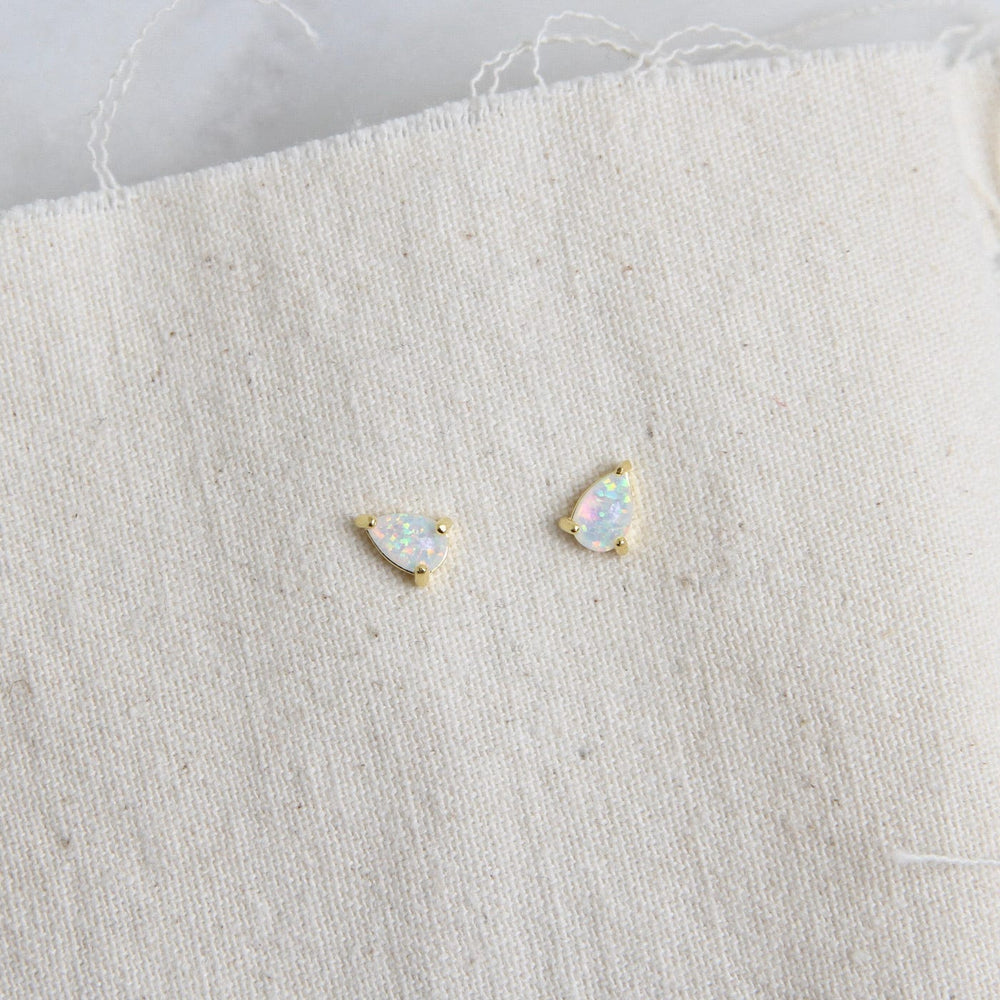 
                      
                        EAR-GPL Opal Studs - 18K Gold Plated Silver
                      
                    