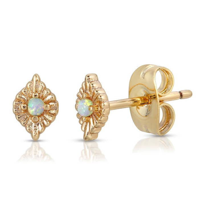 EAR-GPL Opal Teeny Eye Stud Earrings