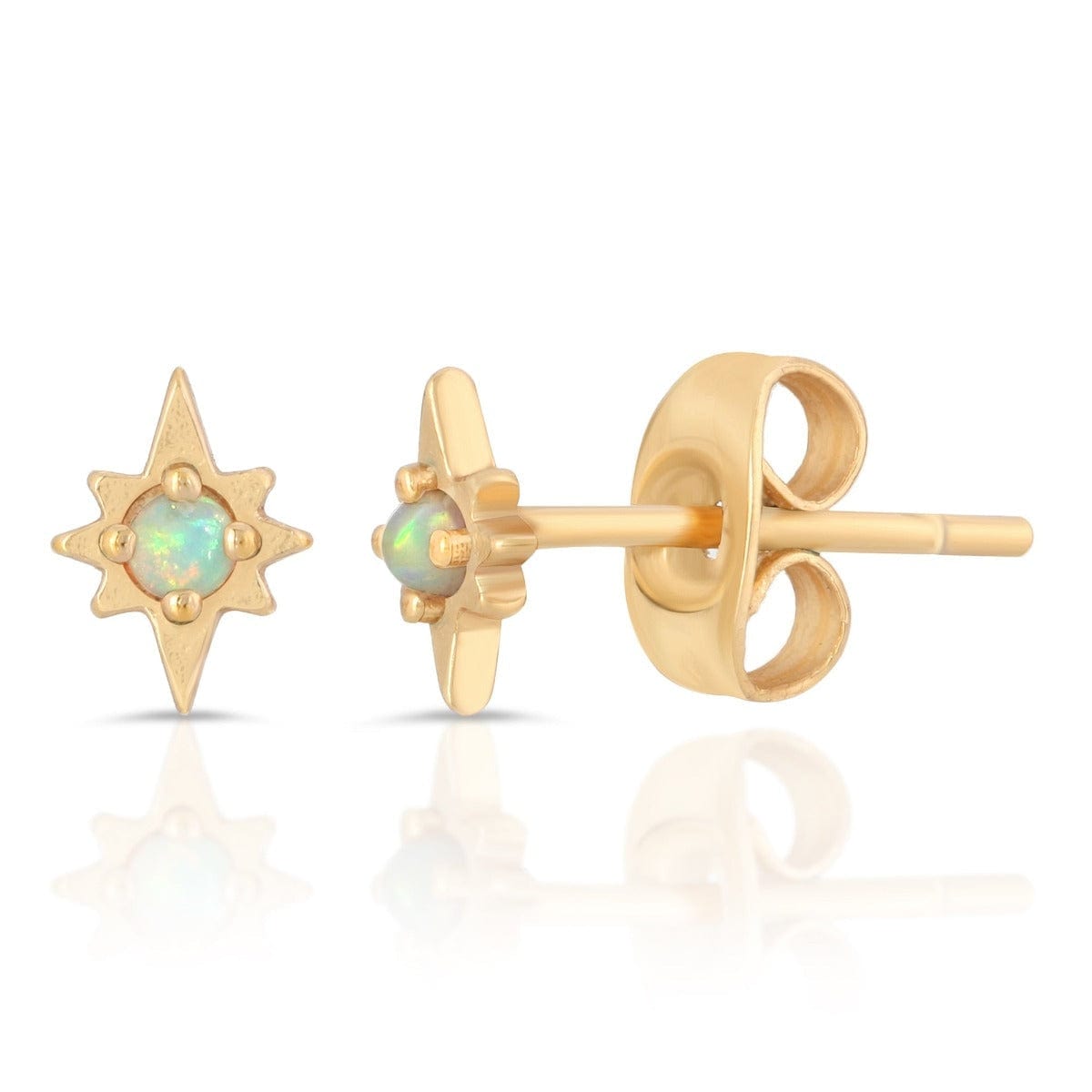 EAR-GPL Opal Tiny Starburst Stud Earrings