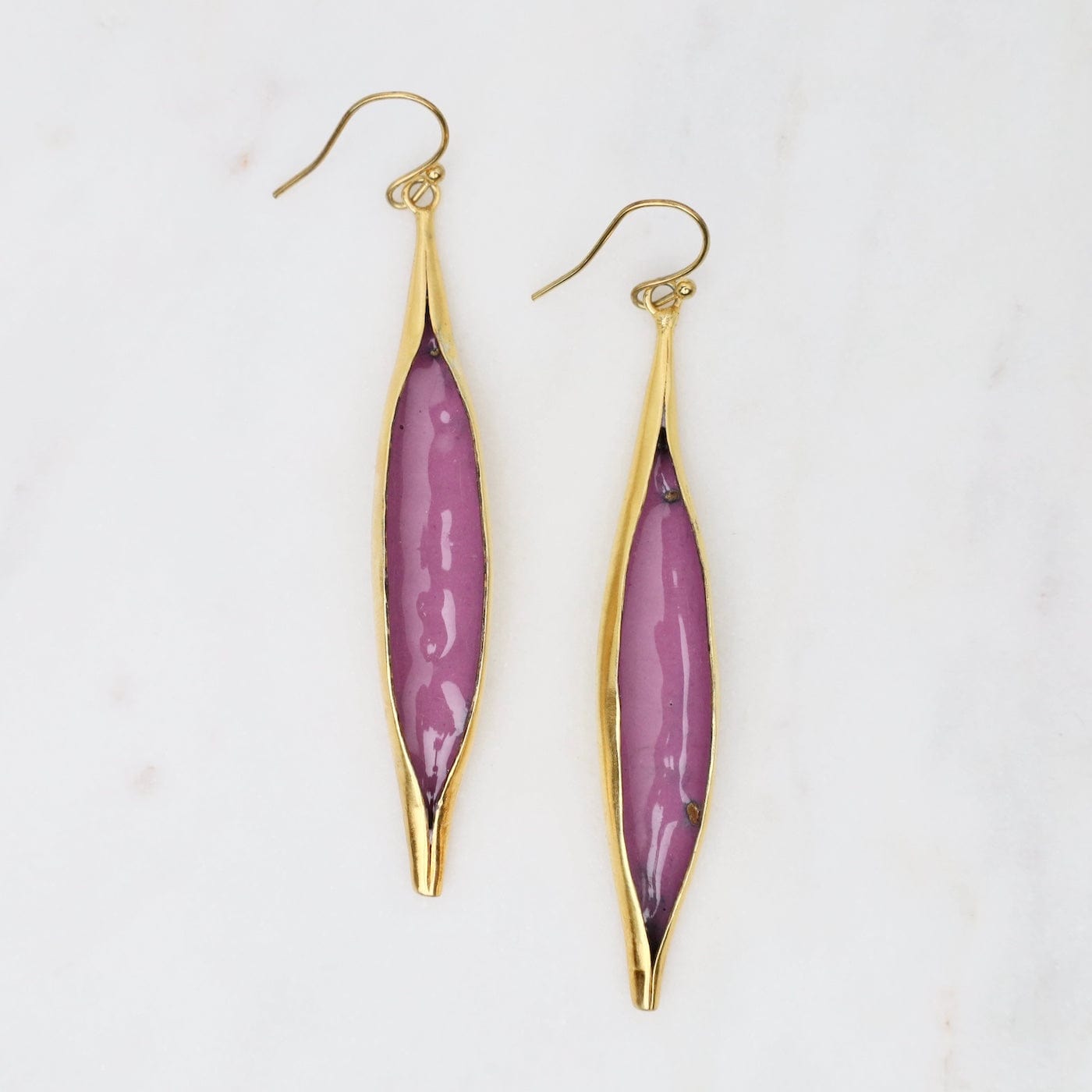 EAR-GPL Opening Pod Earrings in Violet