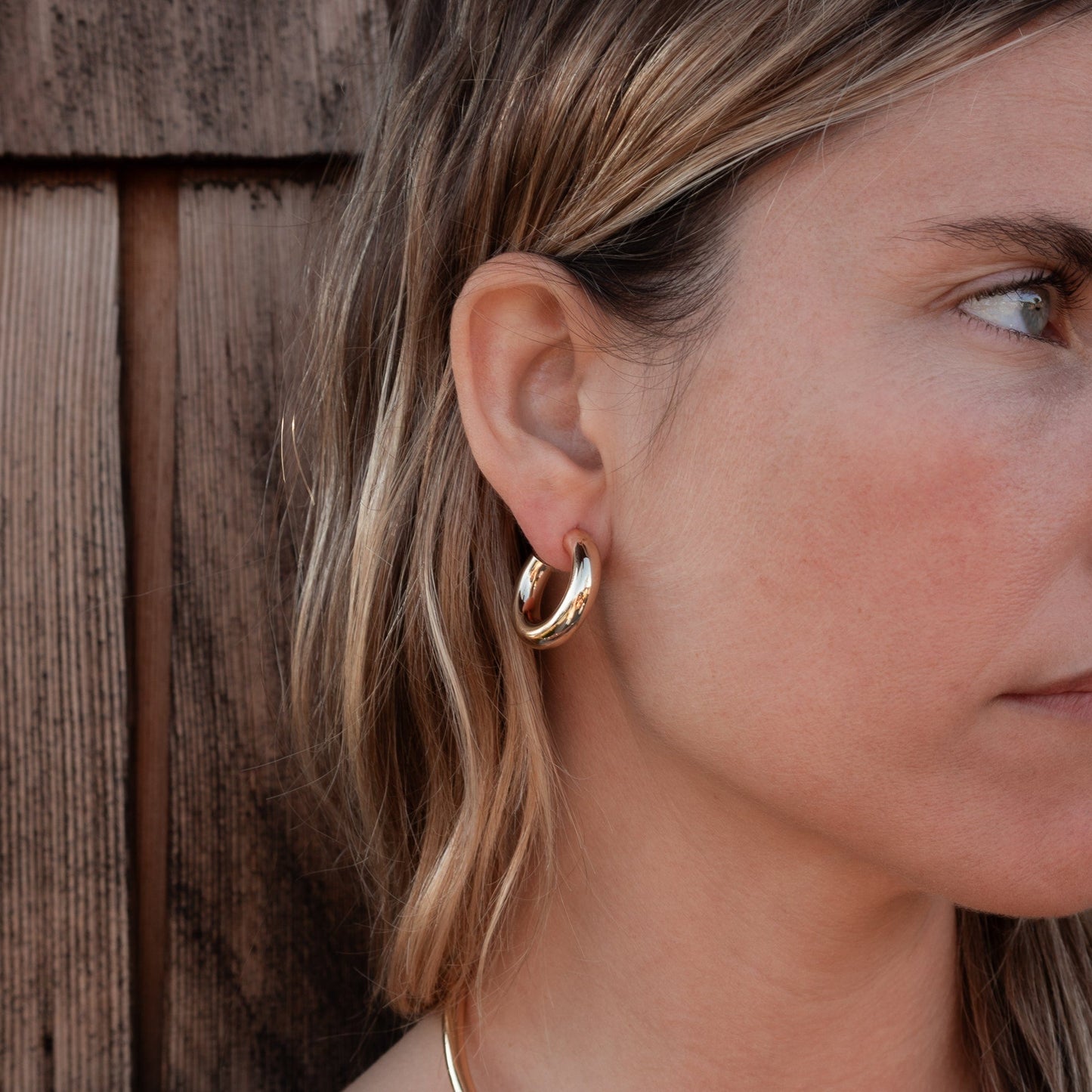 EAR-GPL Ora Hoop Earrings