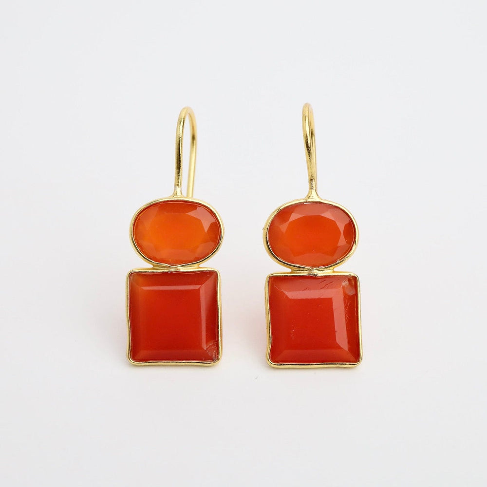 
                      
                        EAR-GPL Oval Square Carnelian Earrings
                      
                    