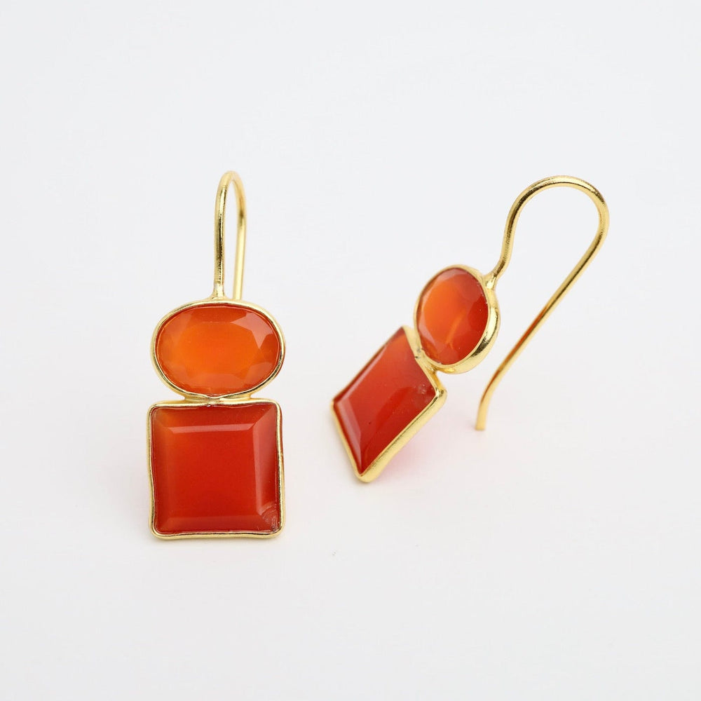 
                      
                        EAR-GPL Oval Square Carnelian Earrings
                      
                    