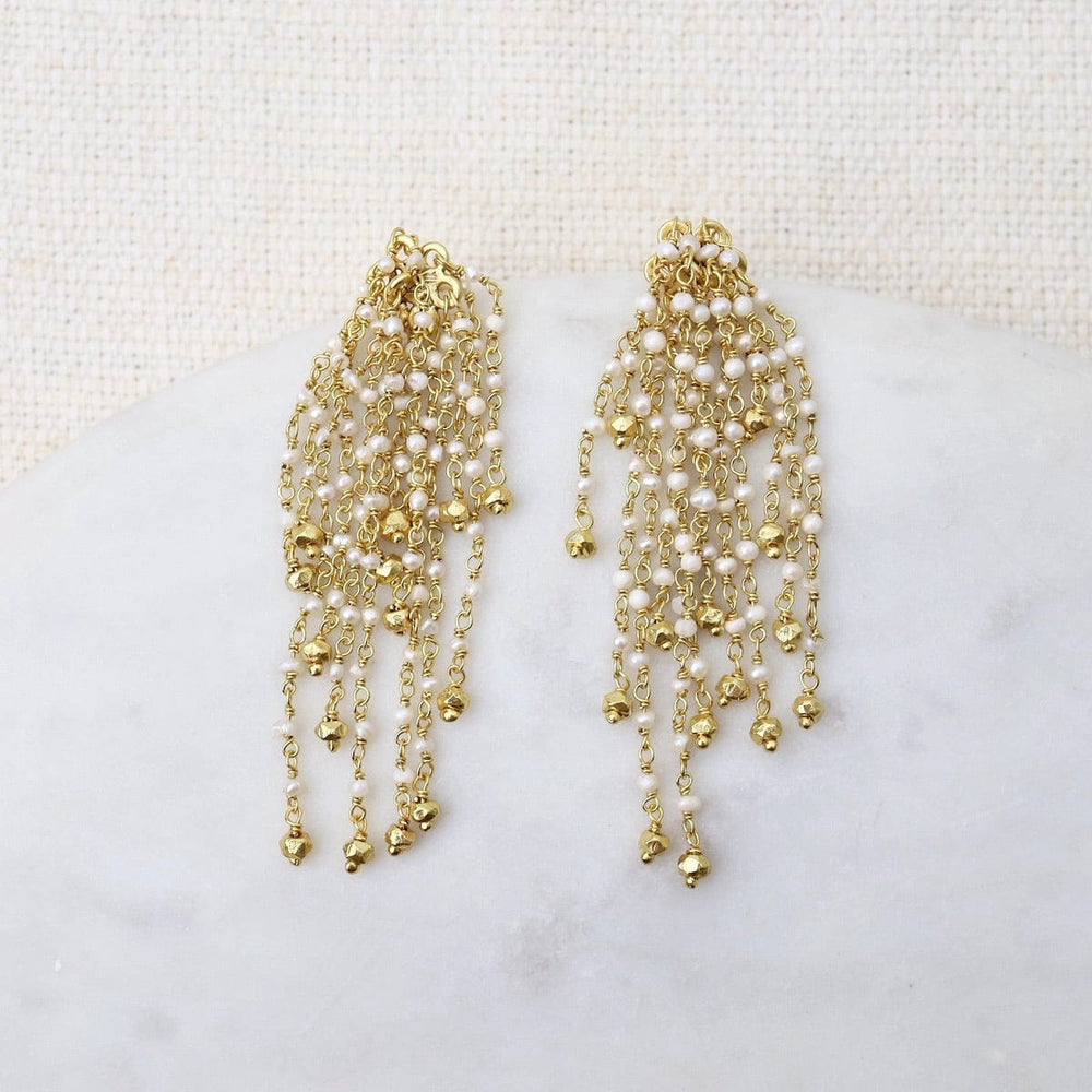 
                      
                        EAR-GPL Pearl Waterfall with Gold Beads Earrings
                      
                    