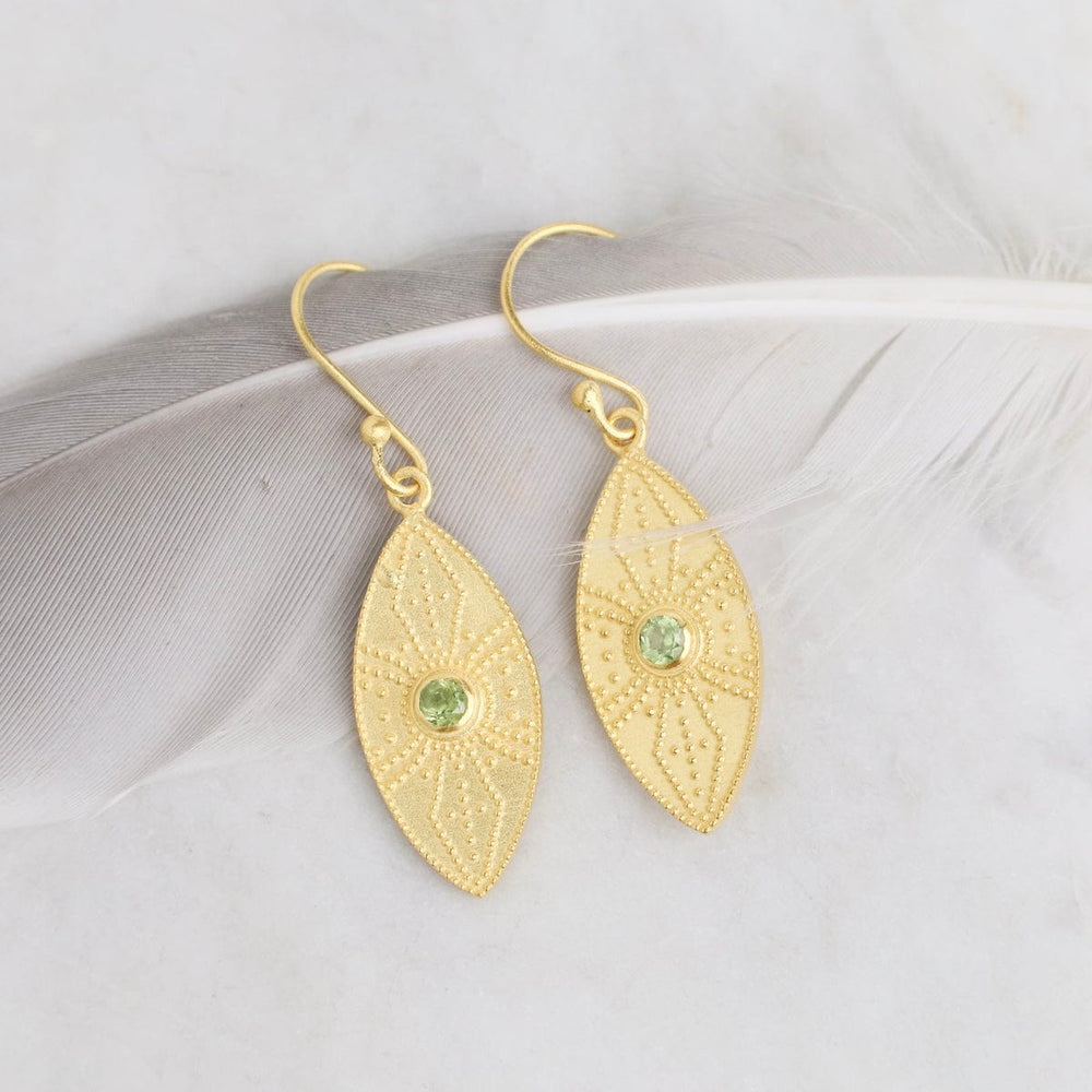 
                      
                        EAR-GPL Peridot in Ellipse Shaped Earrings on French Hooks
                      
                    