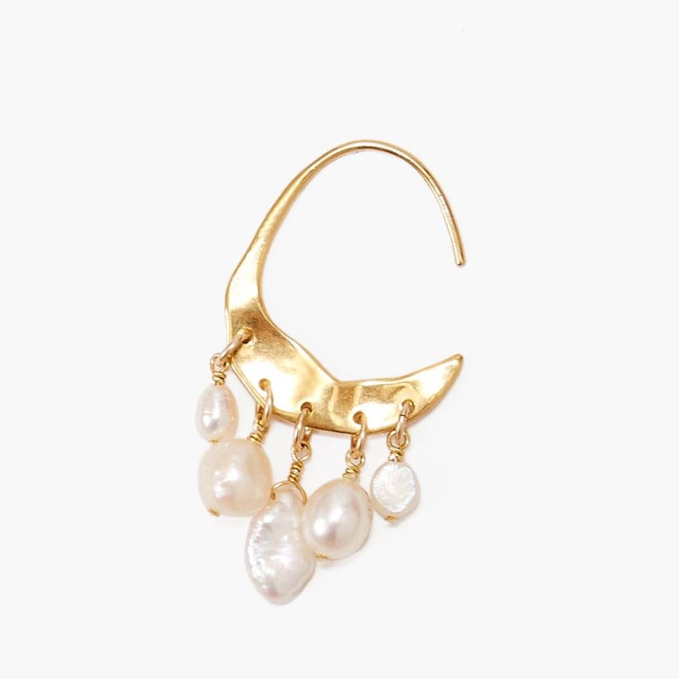 
                      
                        EAR-GPL Petite Crescent White Pearl and Gold Hoop Earrings
                      
                    