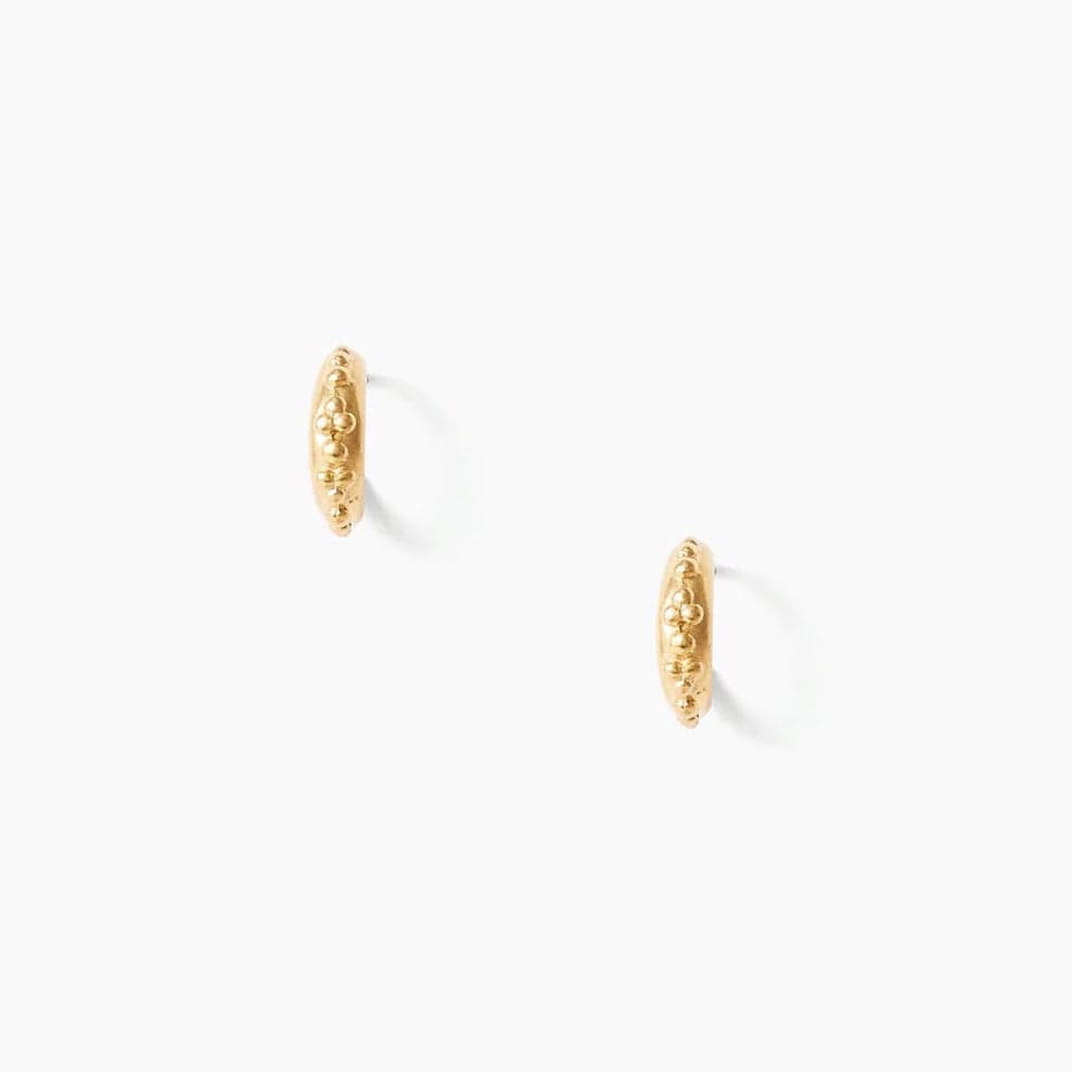 Load image into Gallery viewer, EAR-GPL Petite Gold Sappho Hoops
