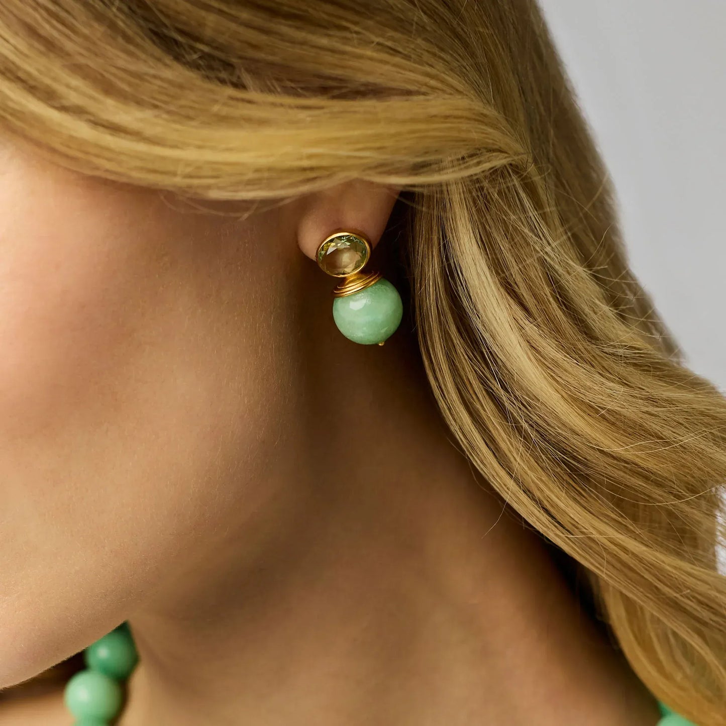 EAR-GPL Portofino Earring - Aqua Jade
