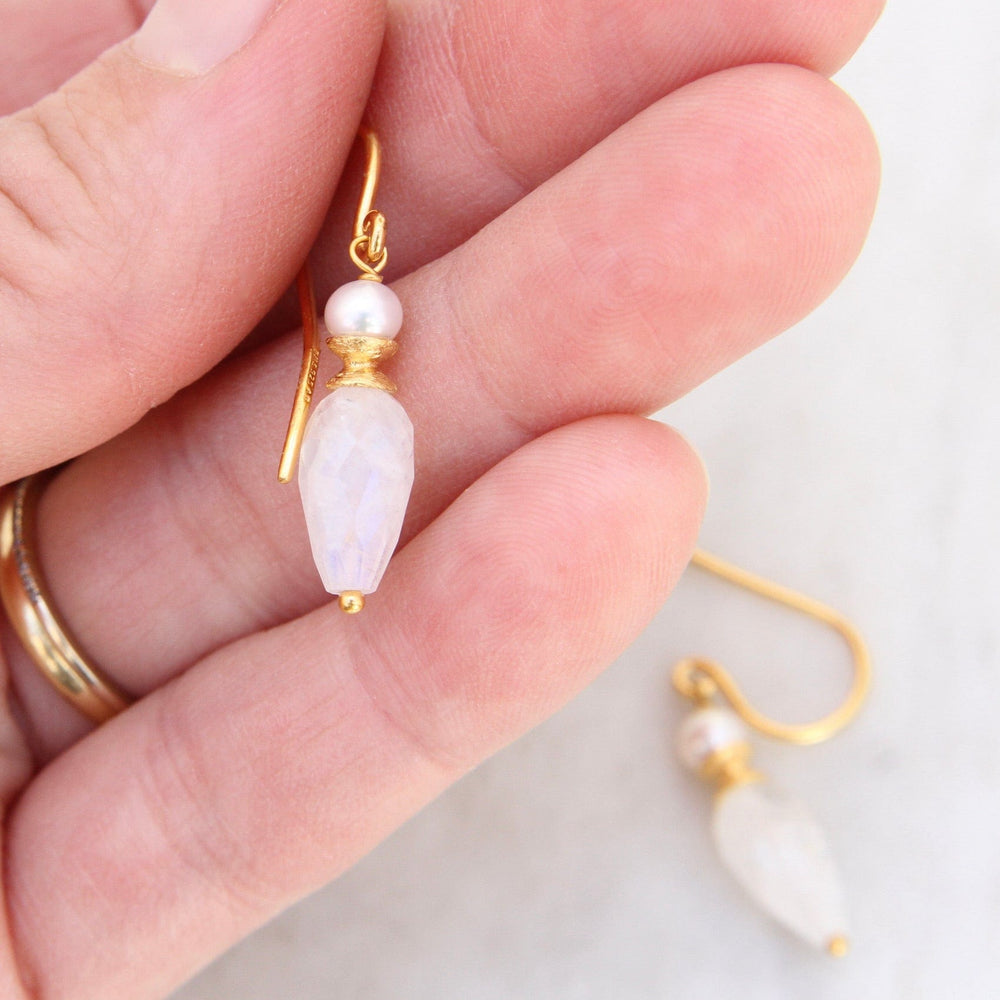 
                  
                    EAR-GPL Rainbow Moonstone & White Pearl Earring
                  
                