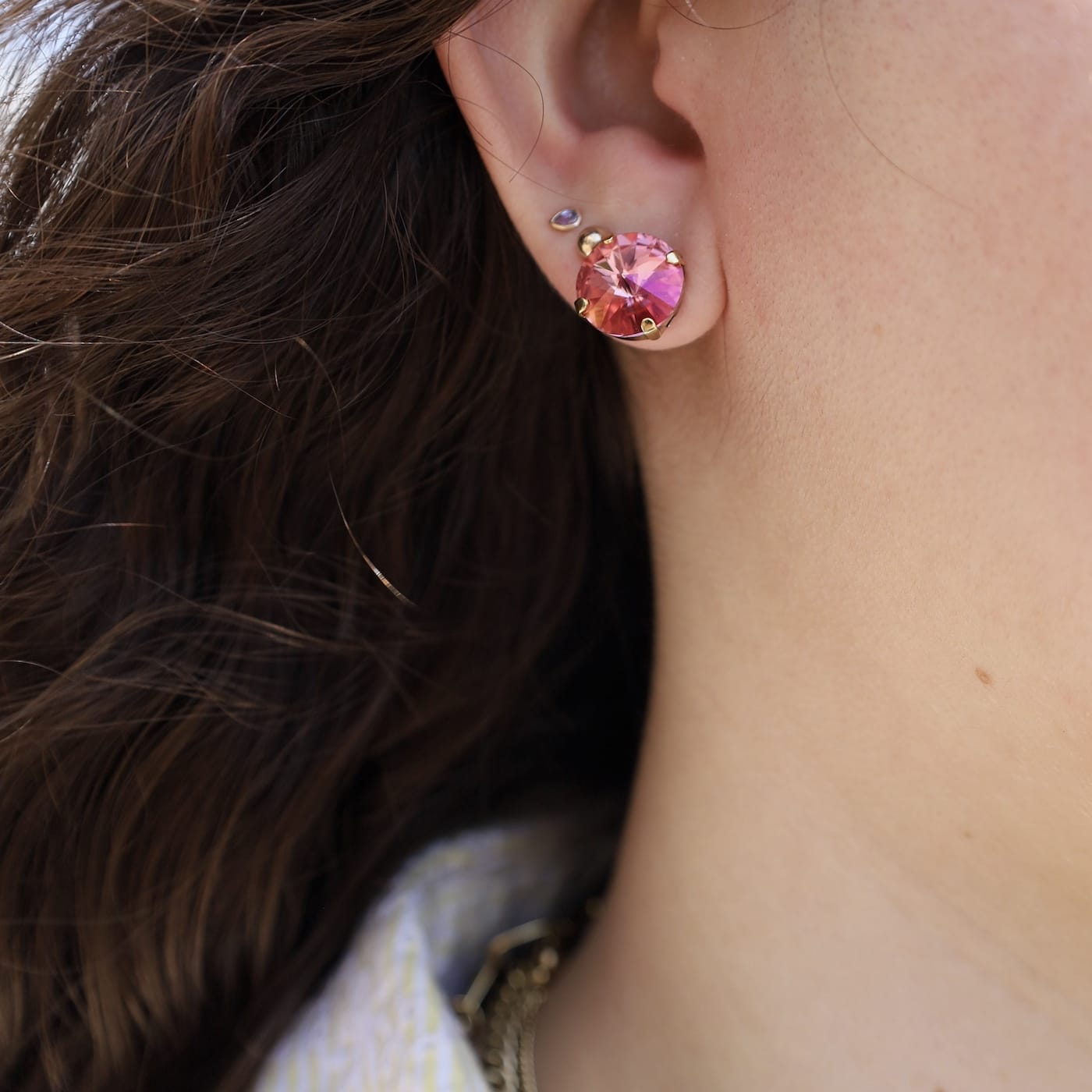 EAR-GPL Rose Lemon Candy Crush Basics Studs Earrings