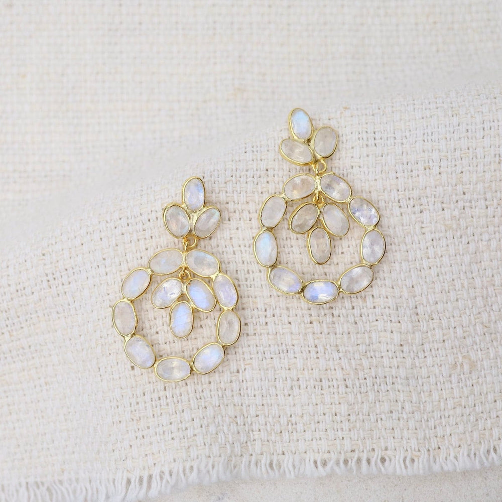 EAR-GPL Royal Rainbow Moonstone Earrings