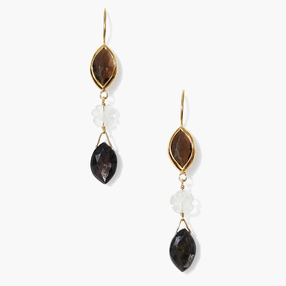 EAR-GPL Sabine Earrings Quartz Mix