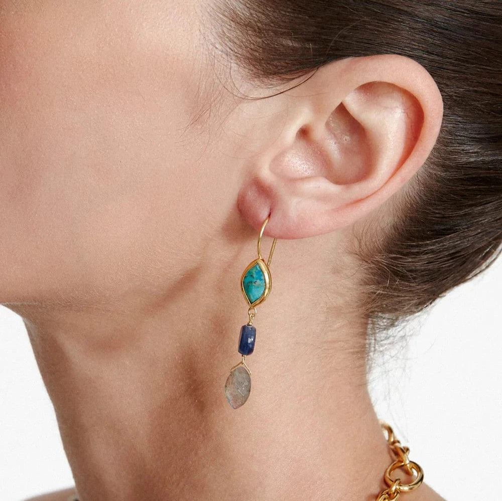 EAR-GPL Sabine Earrings Turquoise Mix