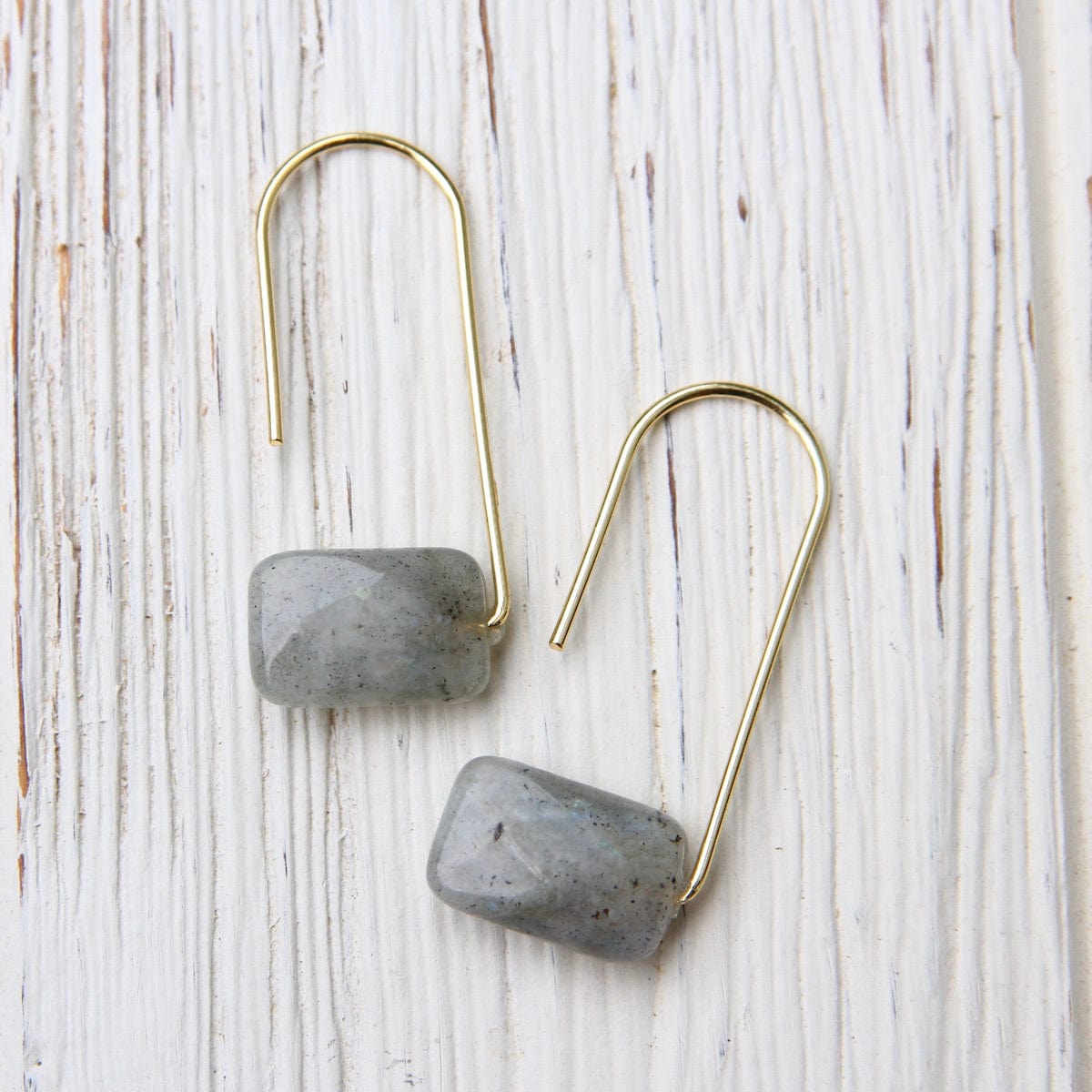 EAR-GPL Scout Floating Stone Earring - Labradorite/Gold