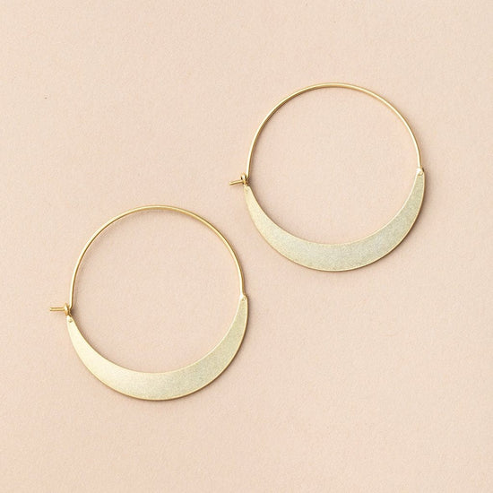 EAR-GPL Scout Refined Earring Collection - Crescent Hoop/Gold Vermeil