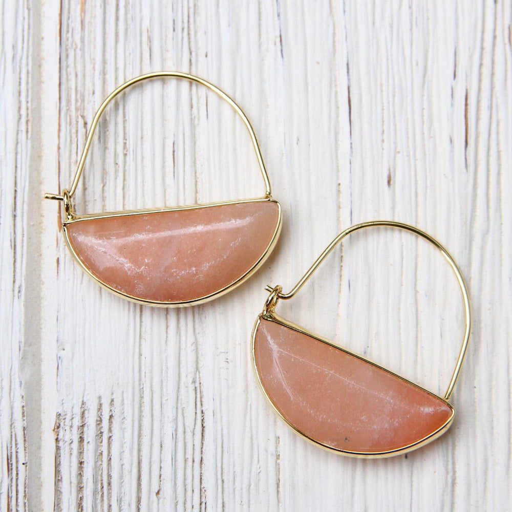 
                      
                        EAR-GPL Scout Stone Prism Hoop - Sunstone/Gold
                      
                    