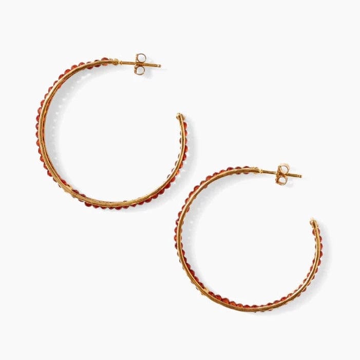 
                      
                        EAR-GPL Sedona Hoop Earrings Carnelian
                      
                    