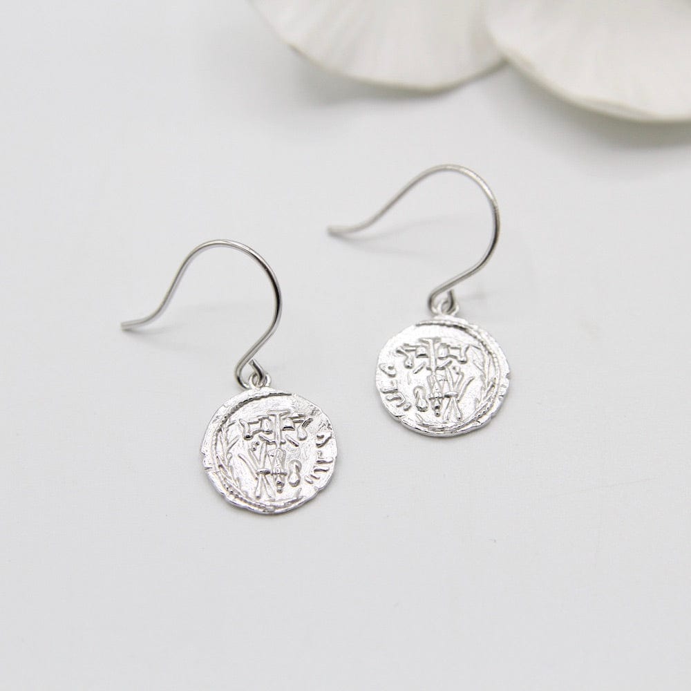 
                      
                        EAR-GPL Silver Emblem Hook Earrings
                      
                    