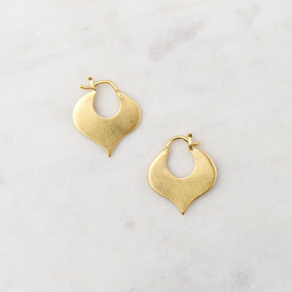 
                      
                        EAR-GPL Small Alhambra Hoop Earrings - Gold Plated Brass
                      
                    