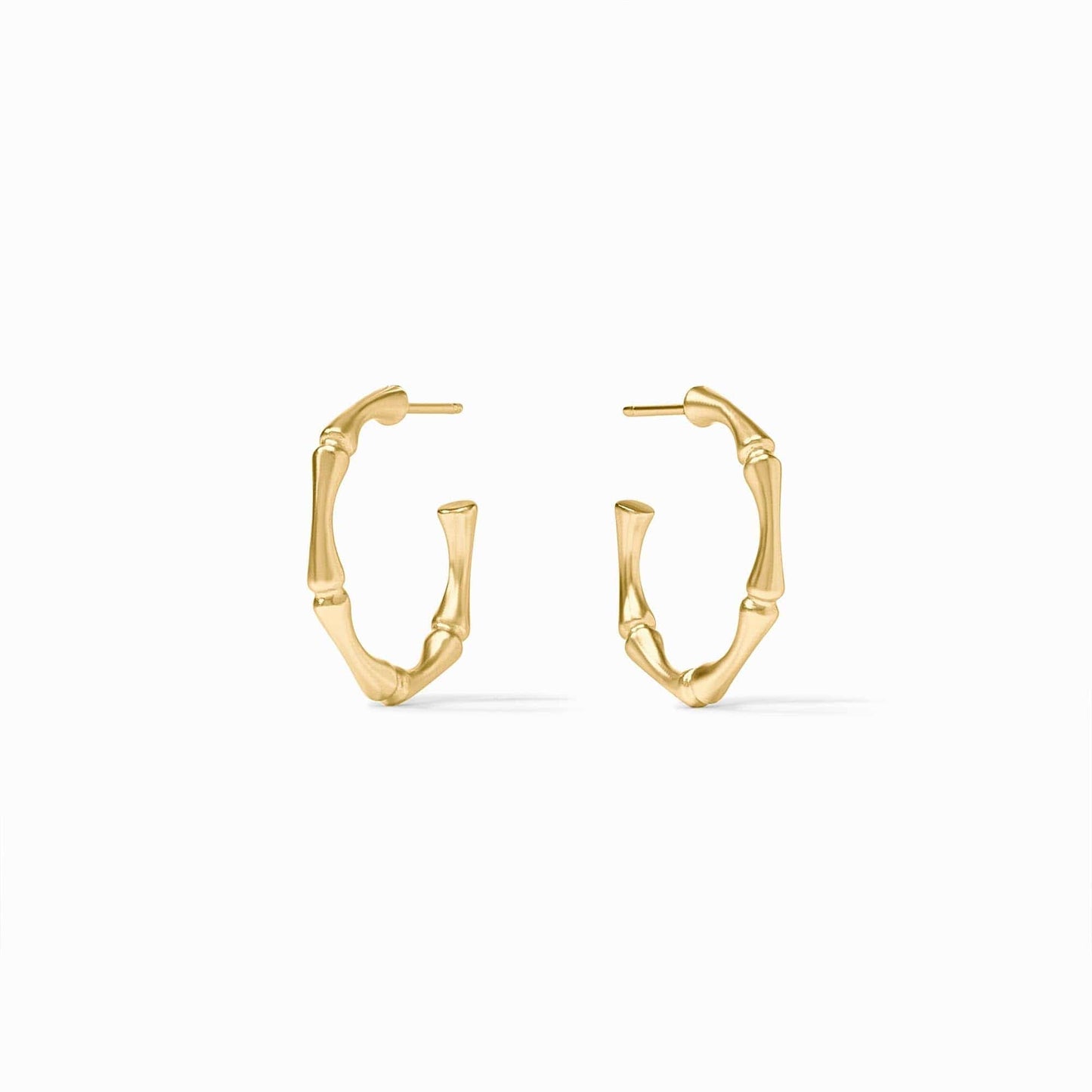 EAR-GPL Small Bamboo Hoop Earrings
