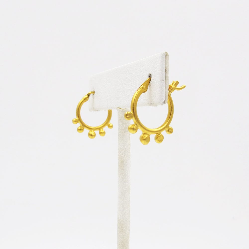 
                      
                        EAR-GPL Small Hoop with Graduated Ball Granulation - Gold Plated
                      
                    