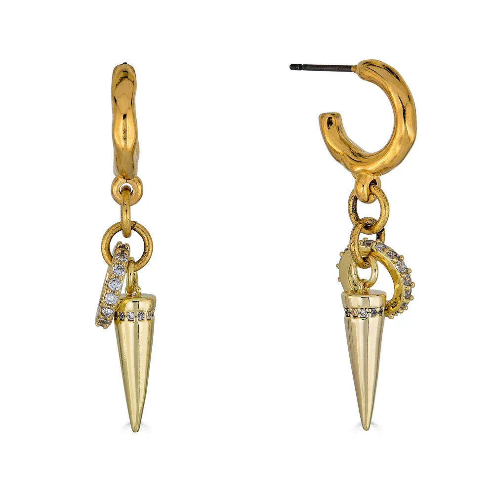 EAR-GPL Spike Hoop Earring