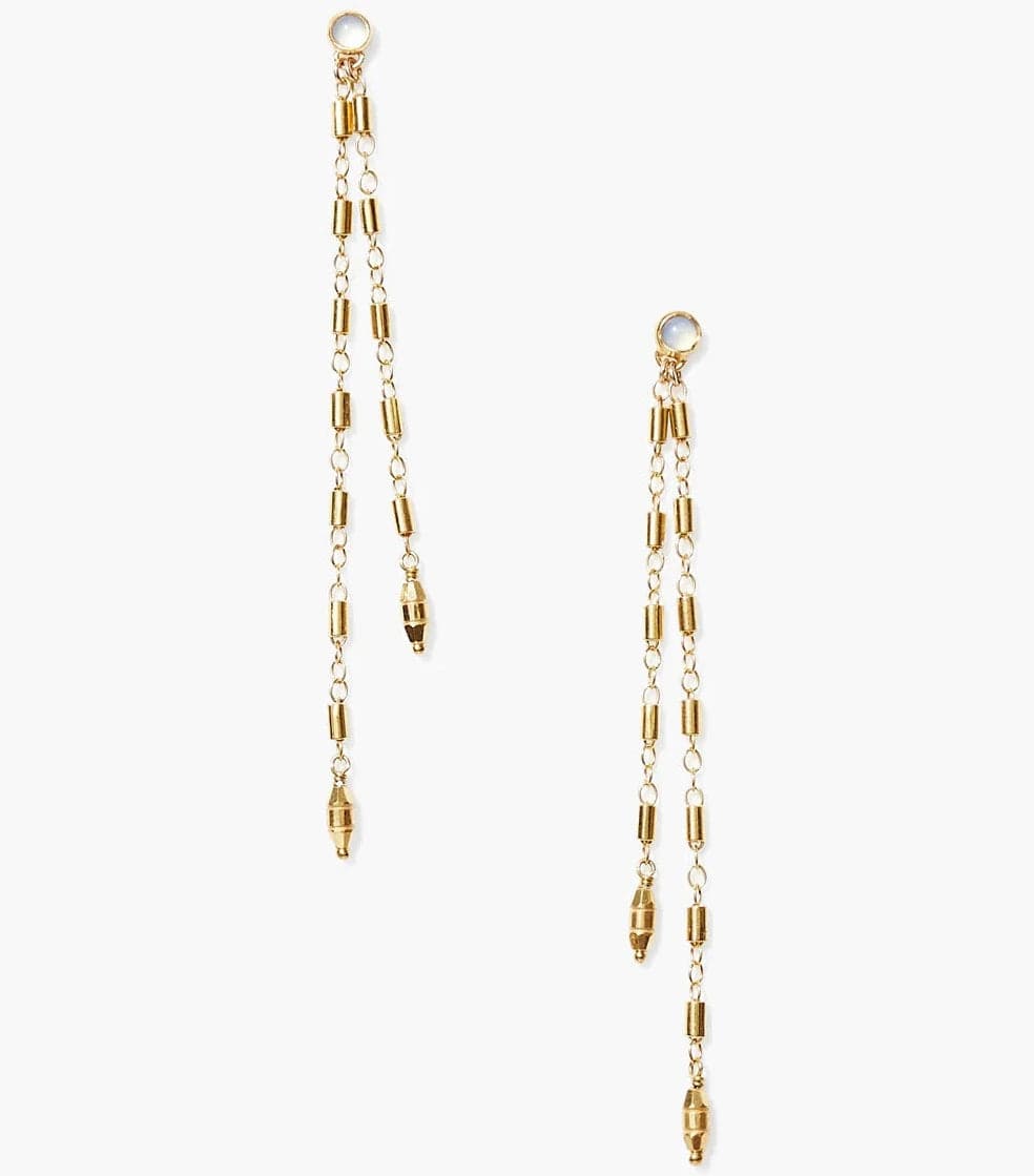 EAR-GPL Suleyma Drop Earrings Yellow Gold