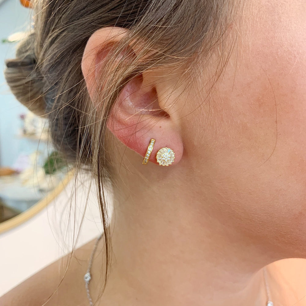 EAR-GPL Sunburst Studs in Gold