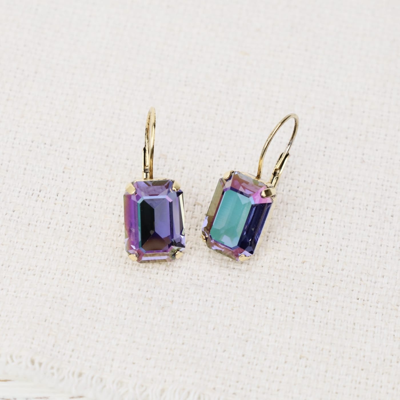 EAR-GPL Tanzanite Glimmer Rubin Hook Earrings