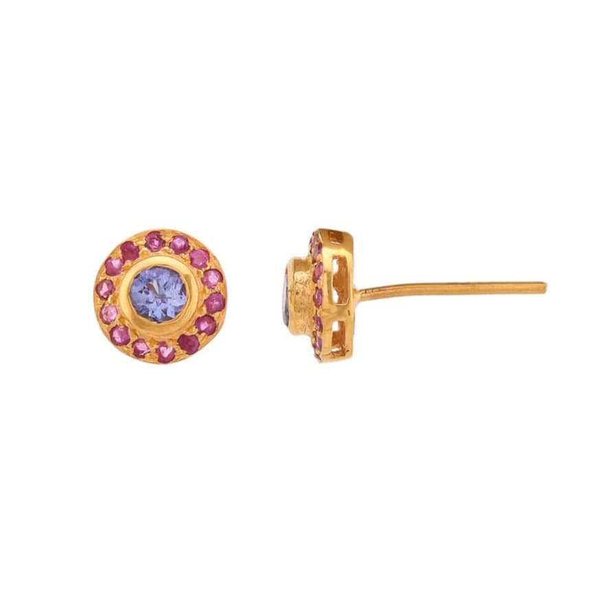 
                      
                        EAR-GPL Tanzanite Ruby Stud Earrings
                      
                    