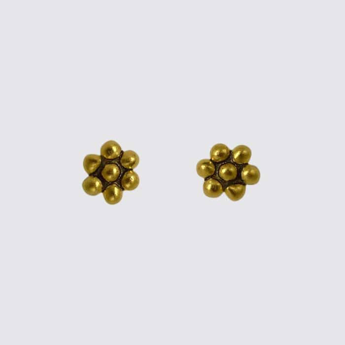 
                      
                        EAR-GPL Teeny Tiny Granulated Flower Stud - Gold Plated
                      
                    