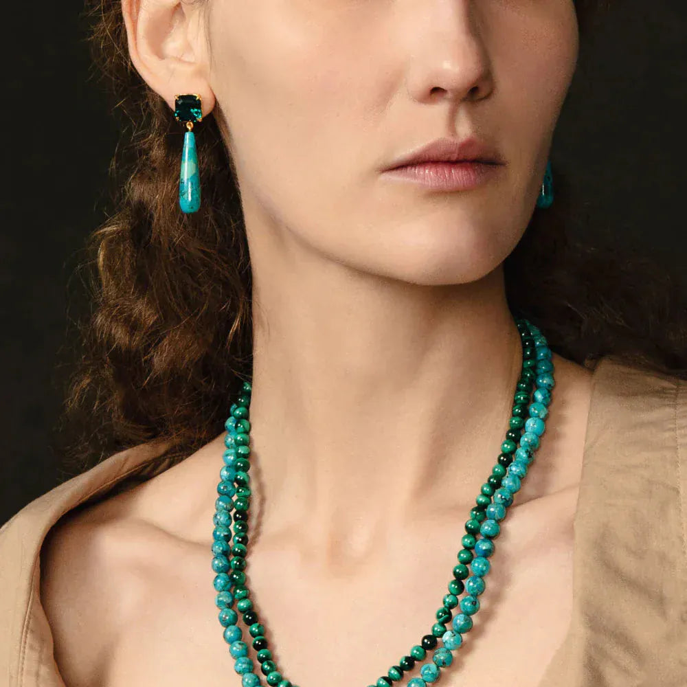 EAR-GPL Terra Drop Earrings Turquoise