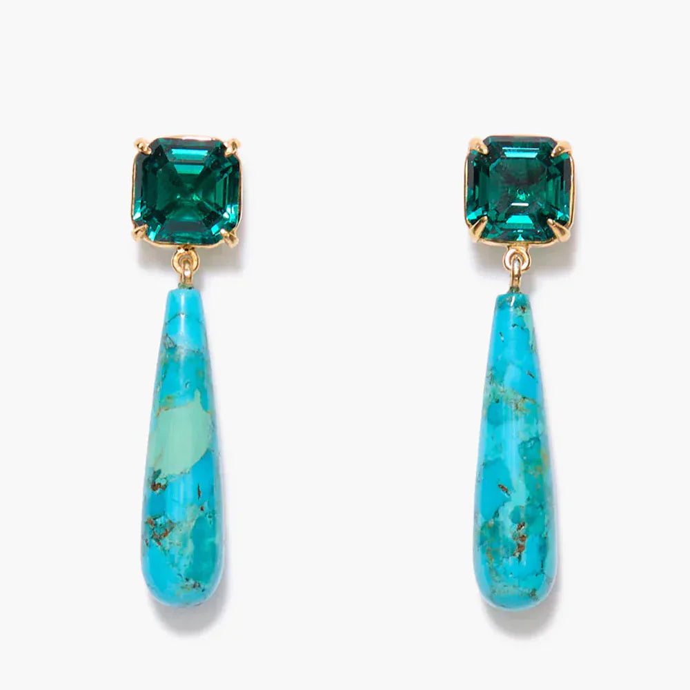 EAR-GPL Terra Drop Earrings Turquoise