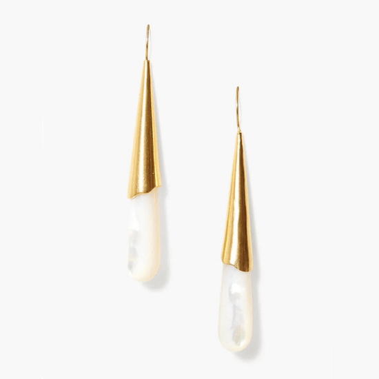 EAR-GPL Tide Earrings White Mother of Pearl