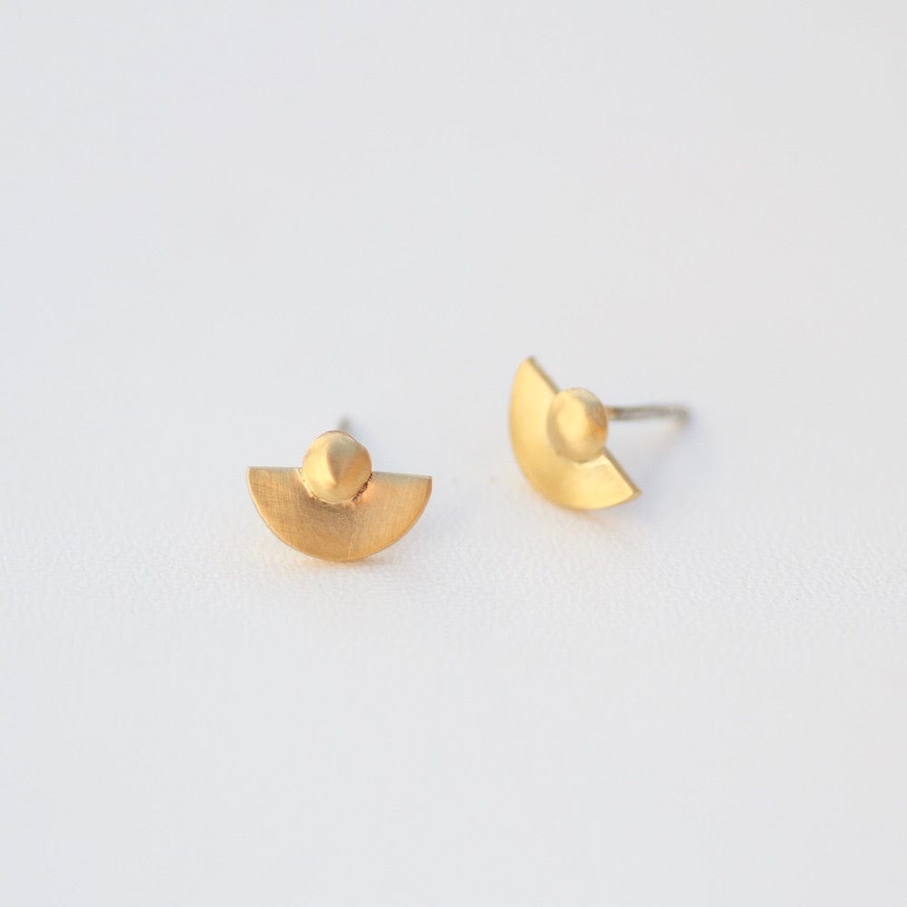 EAR-GPL Tiny Lunar Studs - Gold Plate
