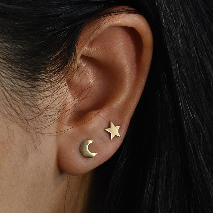 EAR-GPL Tiny Star Stud - Gold Plated Brass