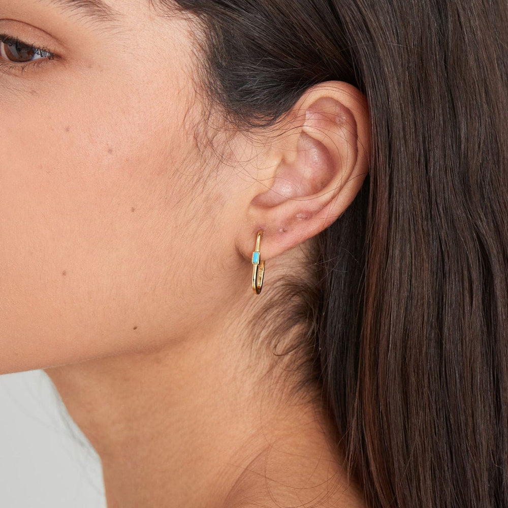 
                      
                        EAR-GPL Turquoise Oval Gold Hoop Earrings
                      
                    