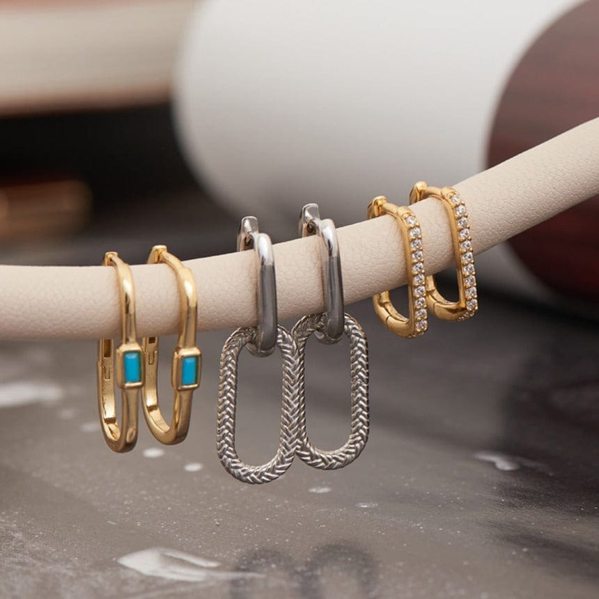 
                      
                        EAR-GPL Turquoise Oval Gold Hoop Earrings
                      
                    