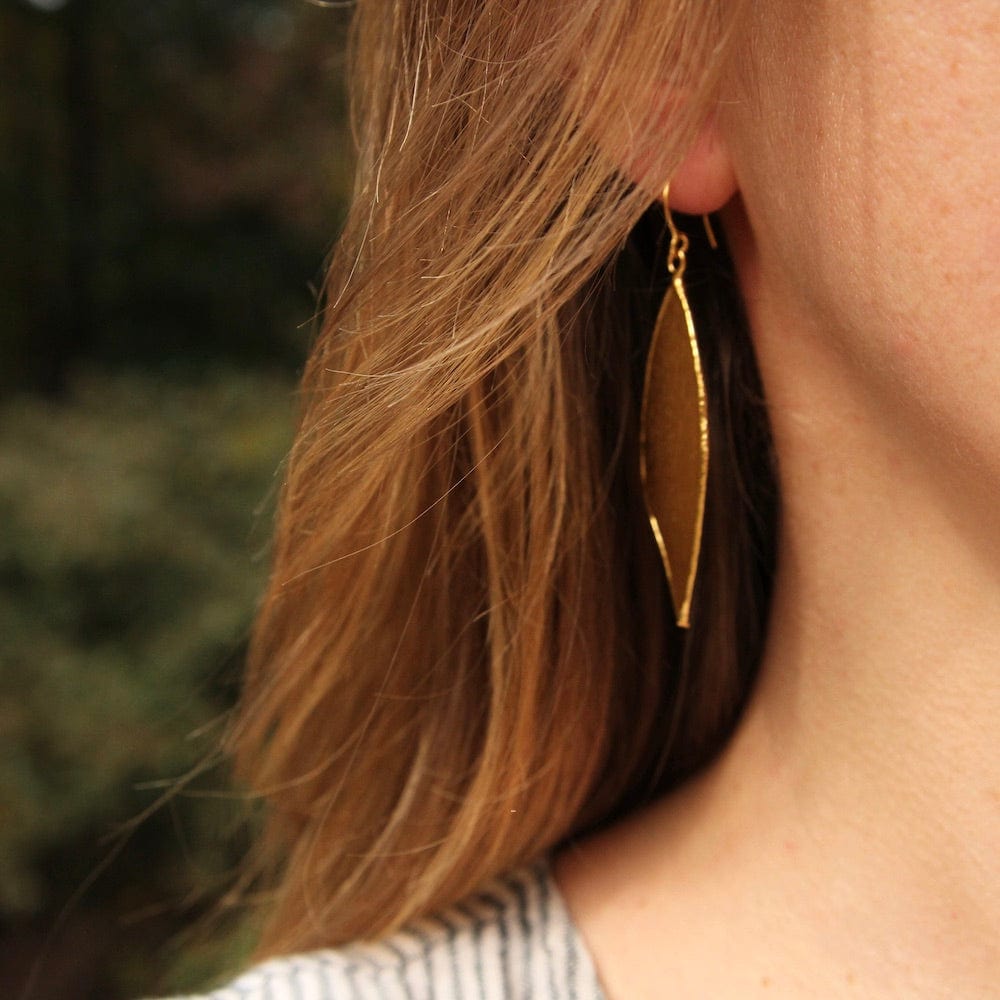 EAR-GPL Verde Leaf Earring