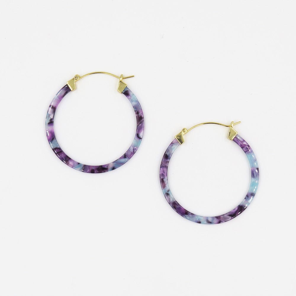 
                      
                        EAR-GPL WATER LILY RESIN HOOP EARRING 50mm
                      
                    