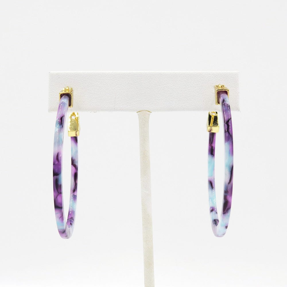 
                      
                        EAR-GPL WATER LILY RESIN HOOP EARRING 50mm
                      
                    