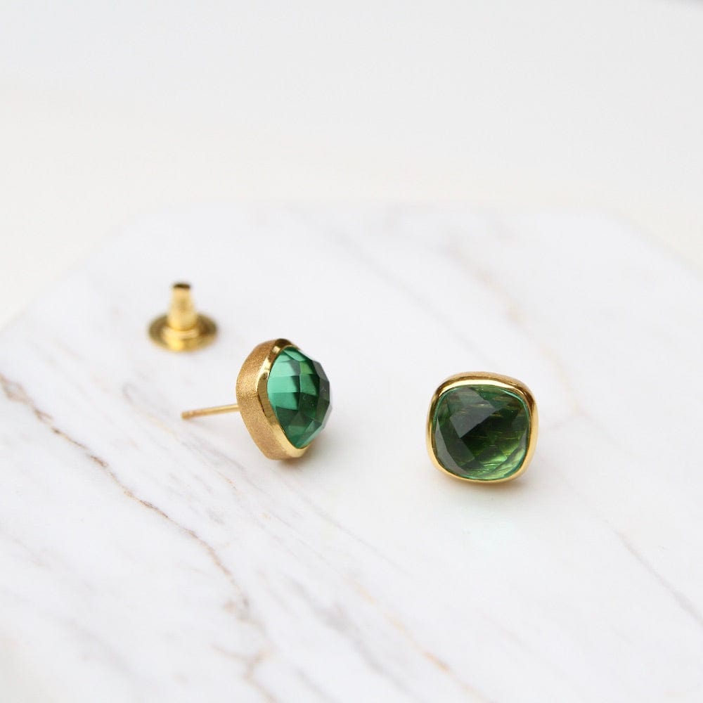 
                  
                    EAR-GPL Wild Green Asha Square Studs
                  
                