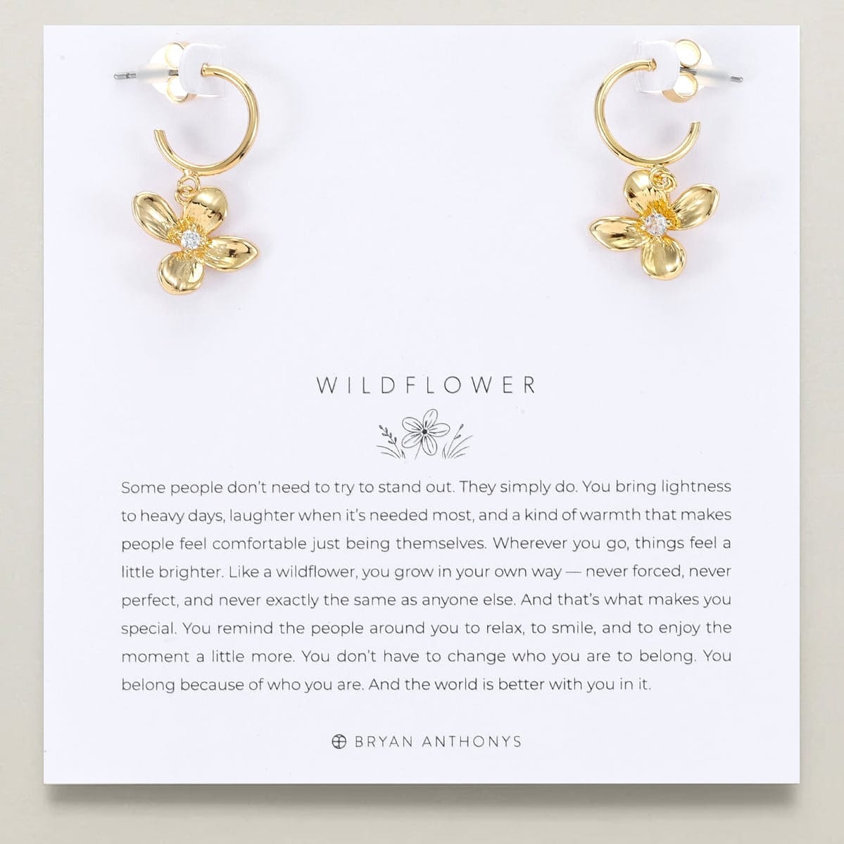 EAR-GPL Wildflower Hoop Earrings