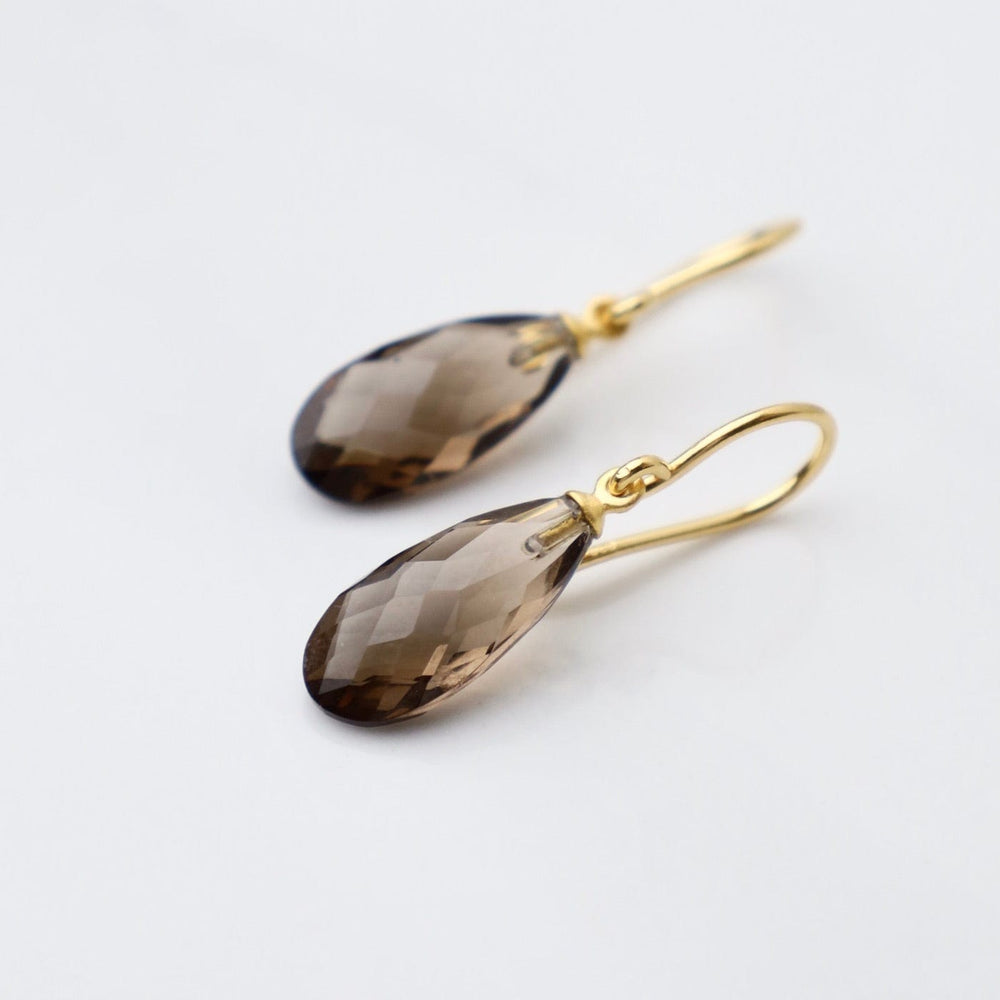 
                  
                    EAR-GPL Wire Faceted Smokey Quartz Earrings
                  
                