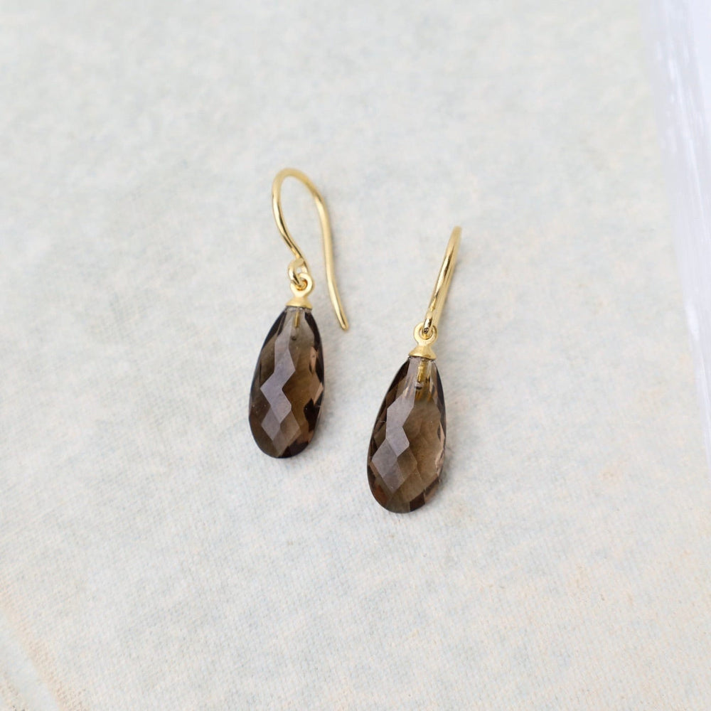 
                  
                    EAR-GPL Wire Faceted Smokey Quartz Earrings
                  
                