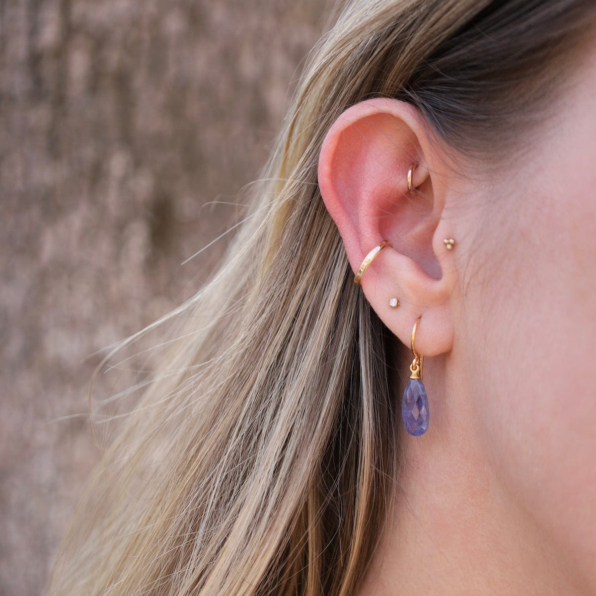 EAR-GPL Wire Faceted Tanzanite Earrings
