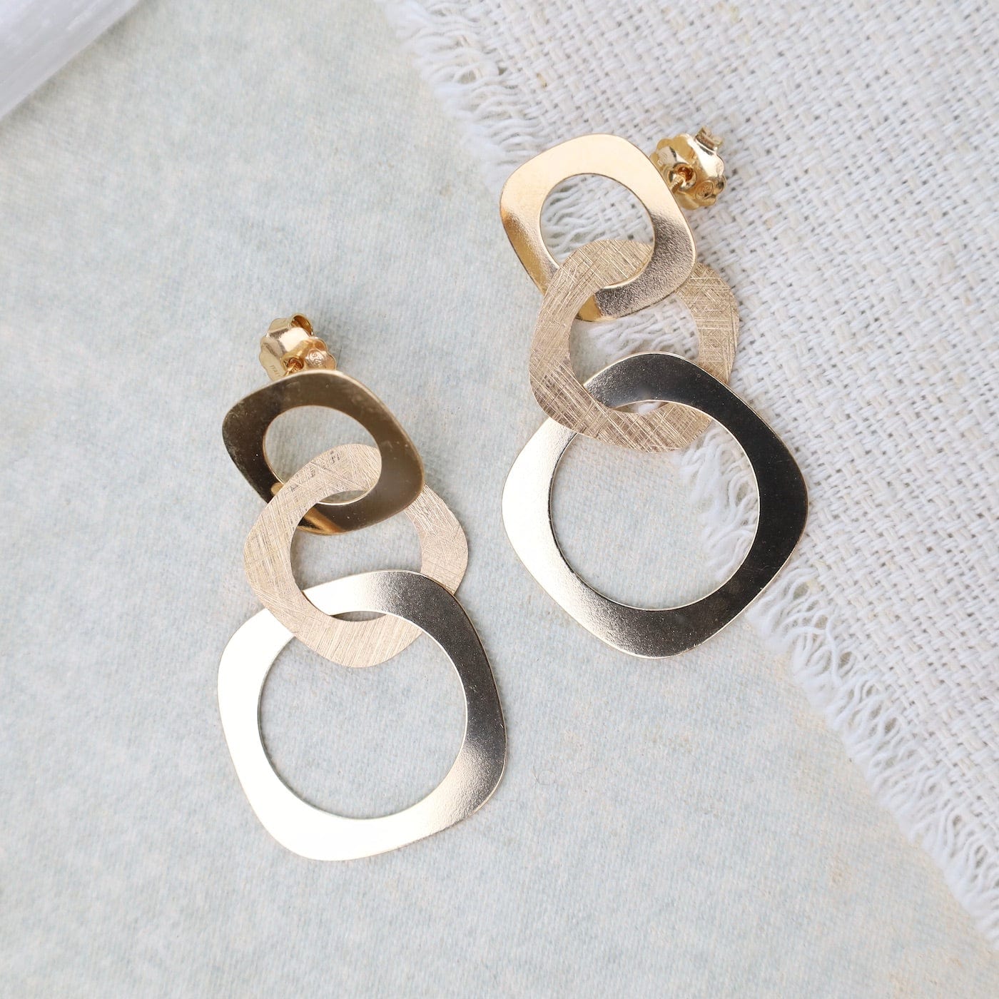 EAR-GPL Yellow Gold Plated Lizette Earrings