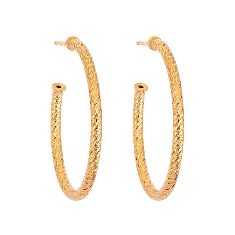 
                  
                    EAR-GPL Yellow Gold Plated Sparkle Hoops - 3 Size options
                  
                