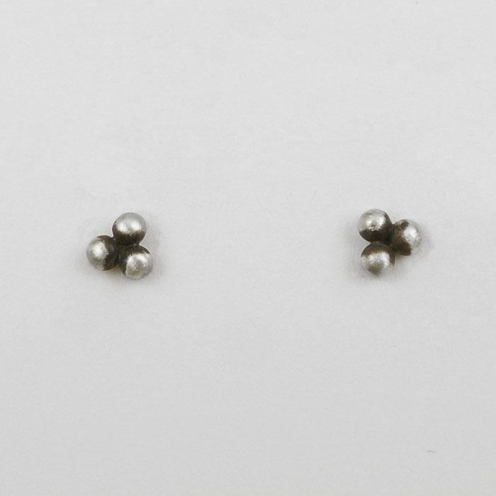 
                      
                        EAR Granulated Three Ball Cluster Post Earring - Sterling Silver
                      
                    