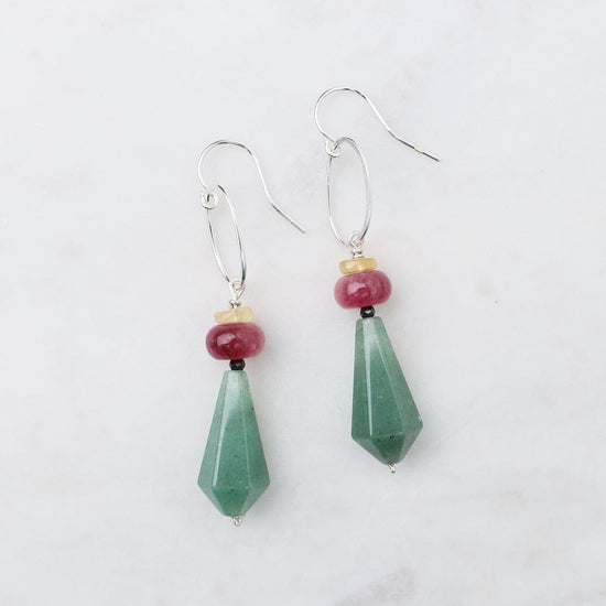 EAR Green Adventurine Earrings